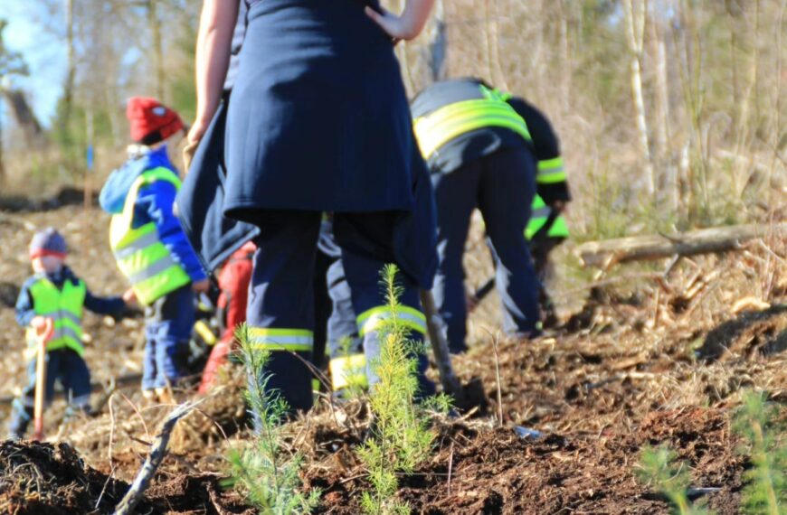 Gemeinsame Baumpflanzaktion